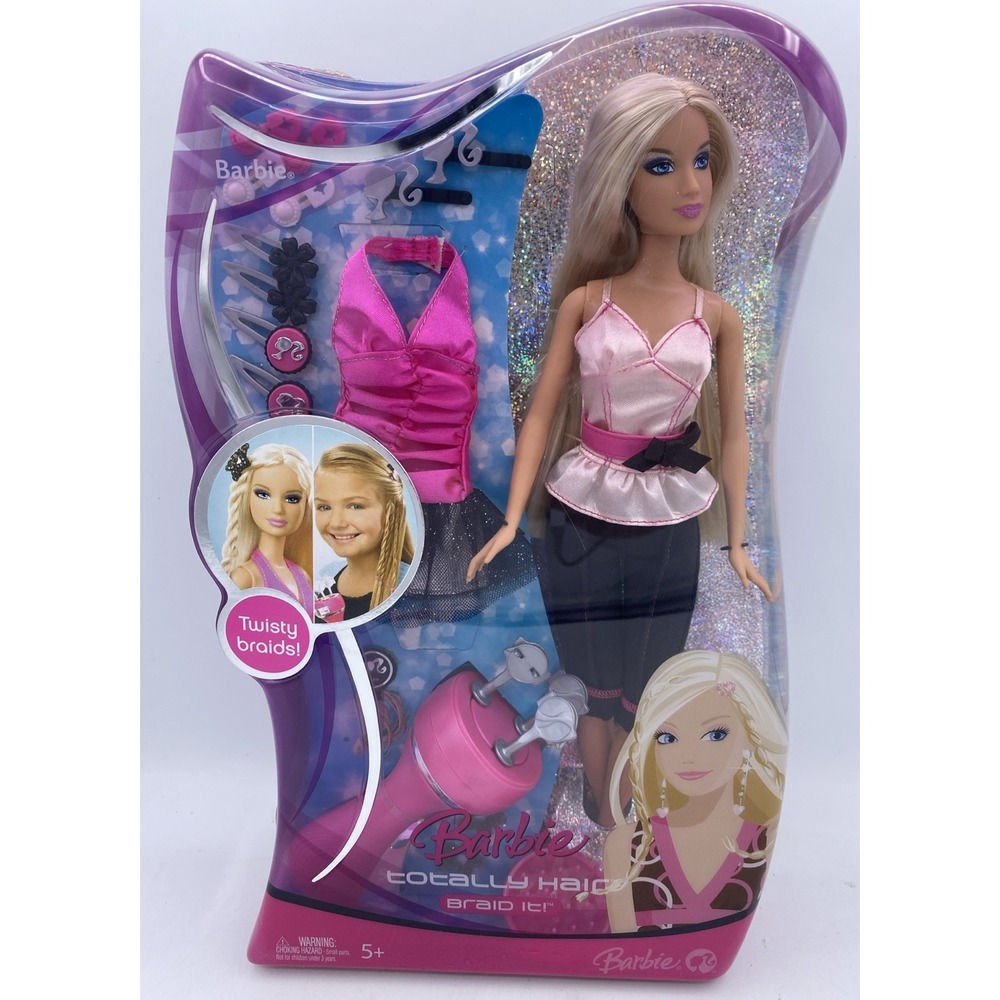 Barbie‎ Totally Hair  Braid it ! Brand new with braiding tool + extra outfit